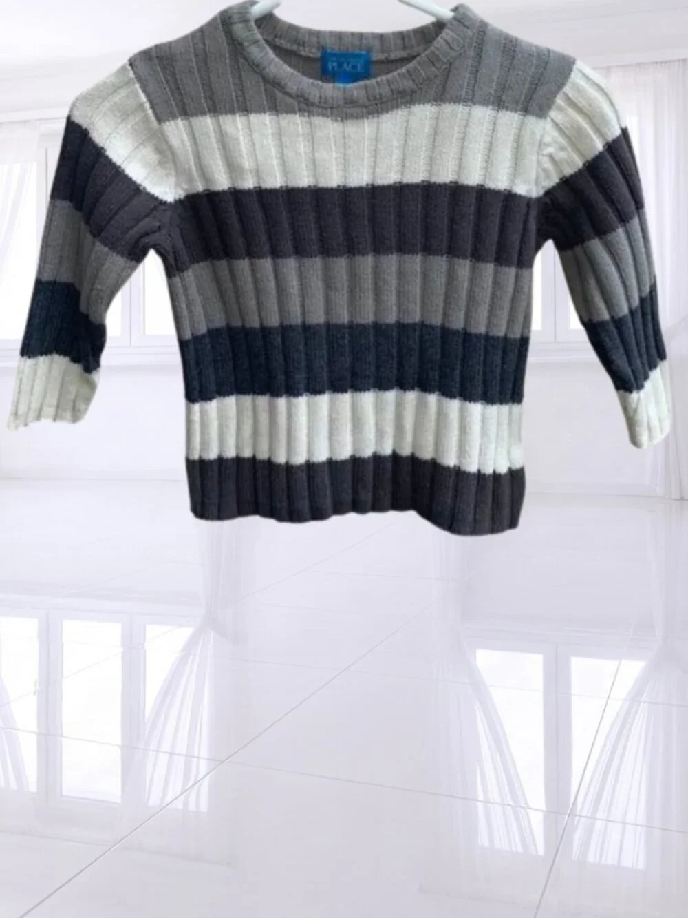2 for $15 The Children's Place Striped Knit Long Sleeve Sweater - Size 3T Boys